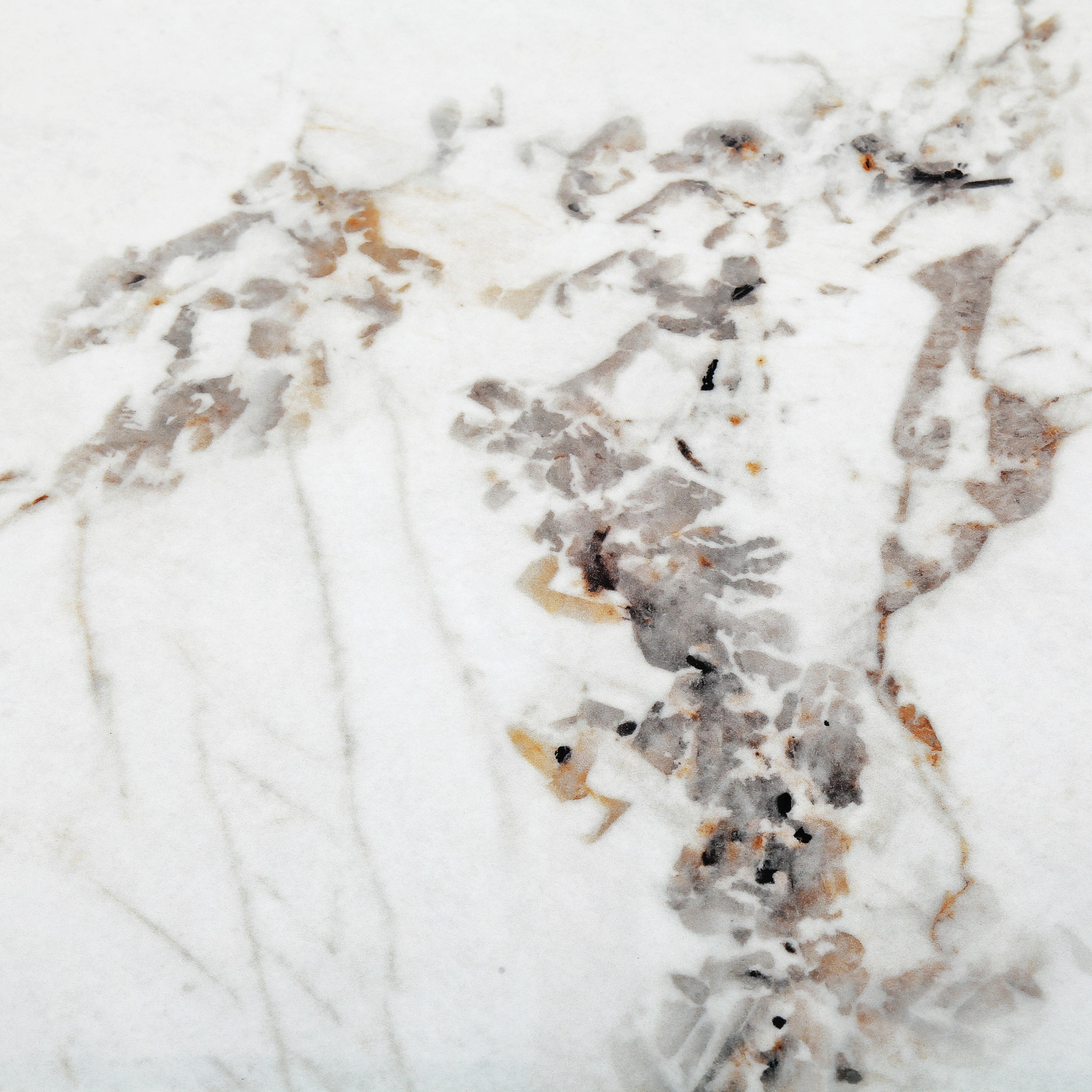 Terzetto Pandora Brown Sintered Stone Console Table - Dark Brown Ash Legs