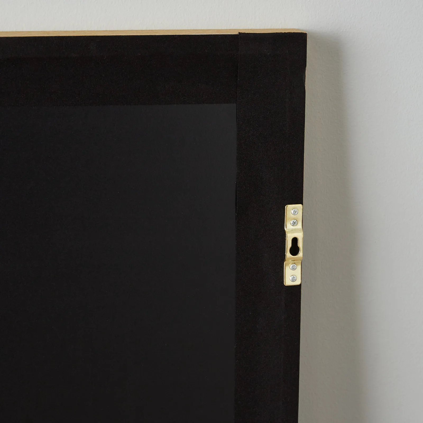 Paper Pulp And Wooden Bead Shadow Box with Light Brown Frame