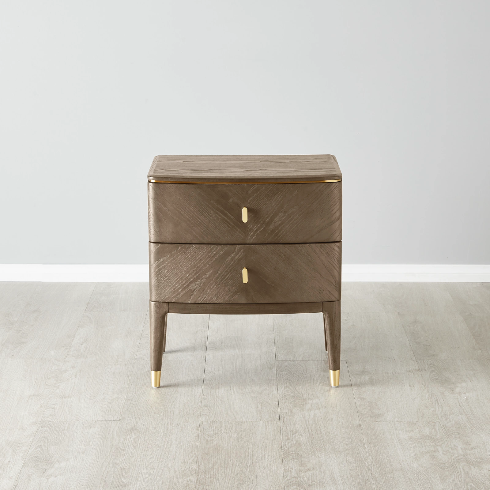 Beckham Medium Brown Wooden Bedside Table