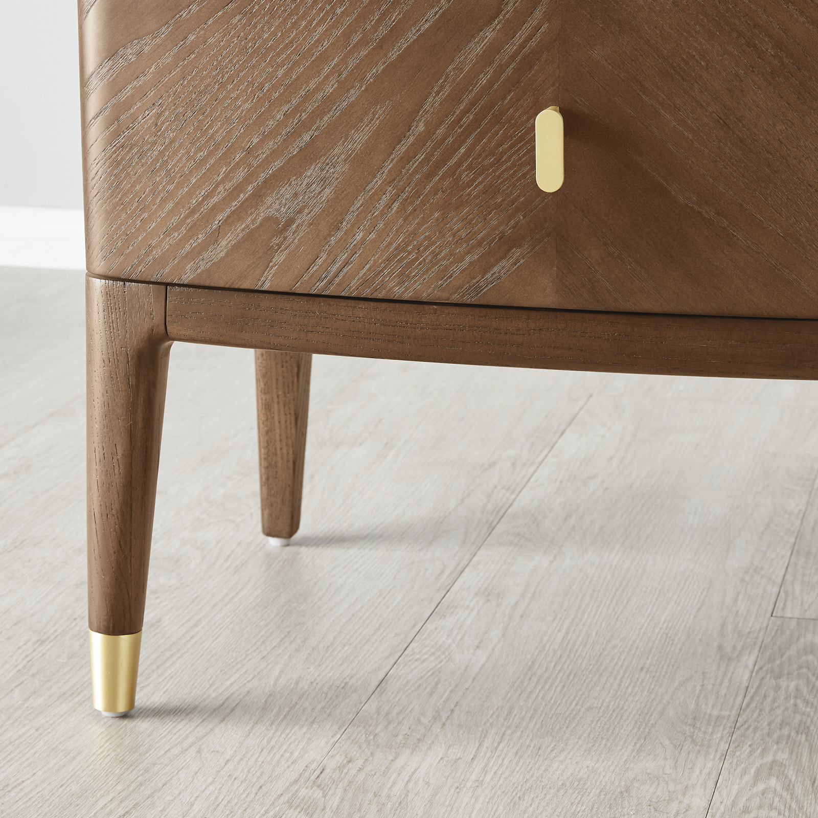 Beckham Light Brown Wooden Bedside Table
