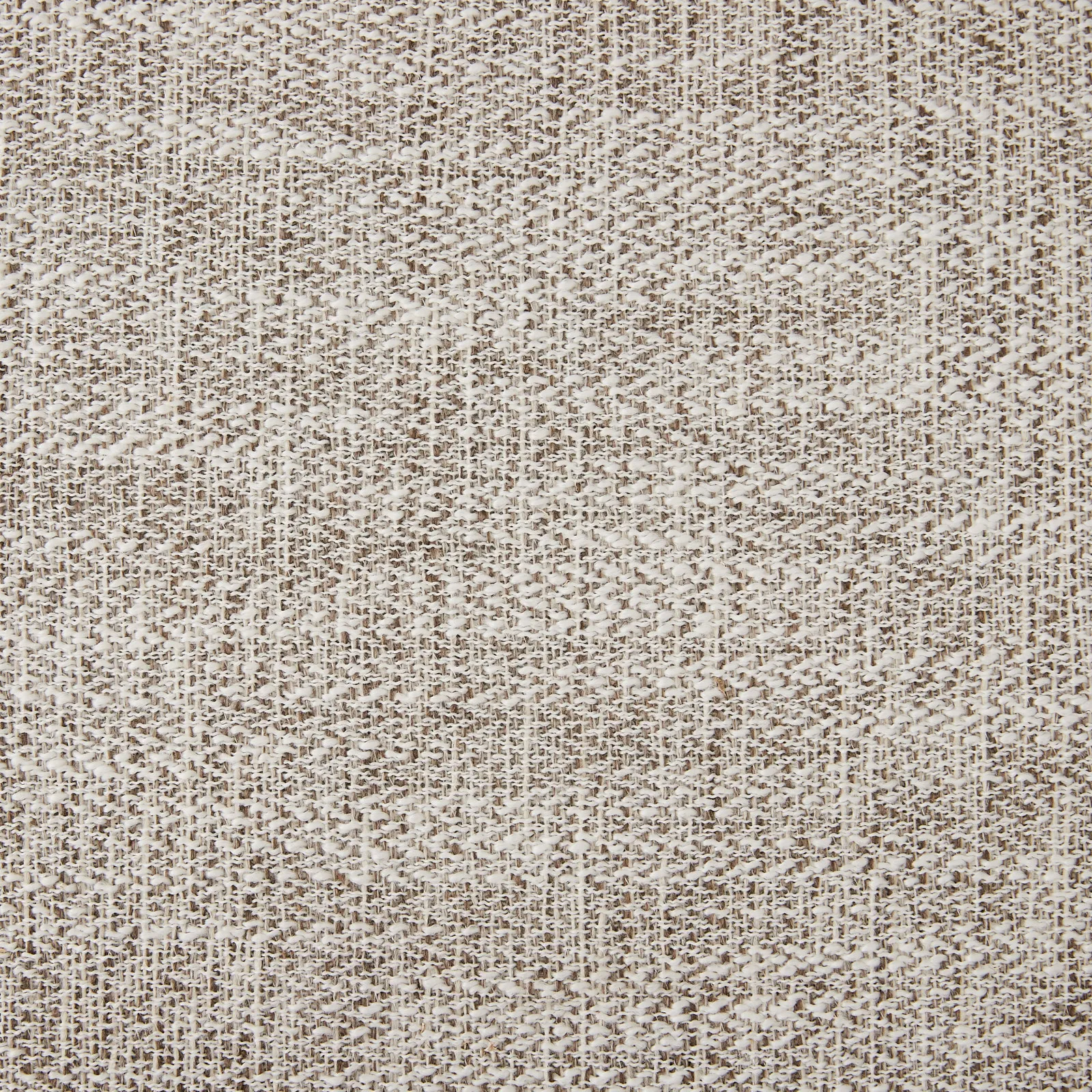 Portobello Murmur White Fabric Dining Chair - Toffee Brown Ash Legs
