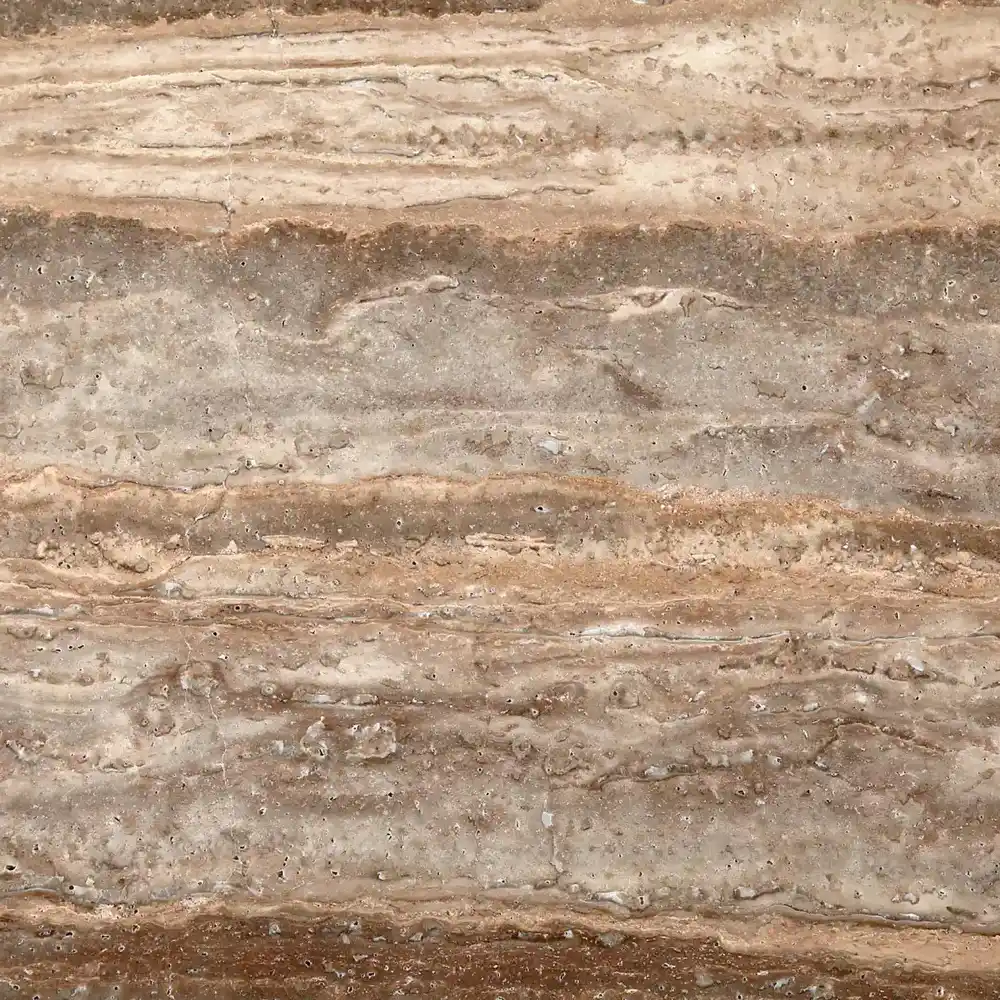Monolith Natural Silver-Grey Travertine Coffee Table