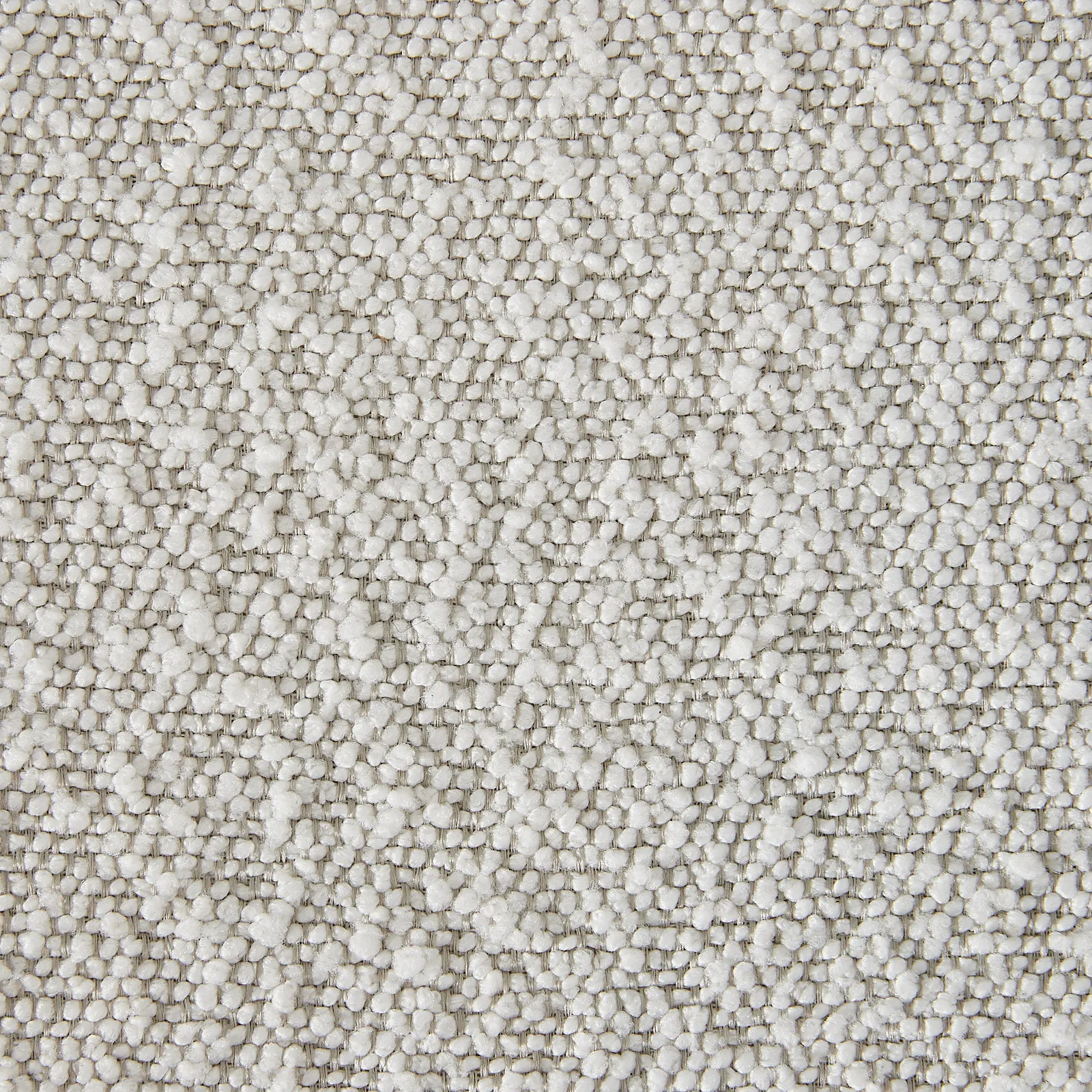 Milana Snow White Boucle Dining Chair - Brass Colour Metal Legs