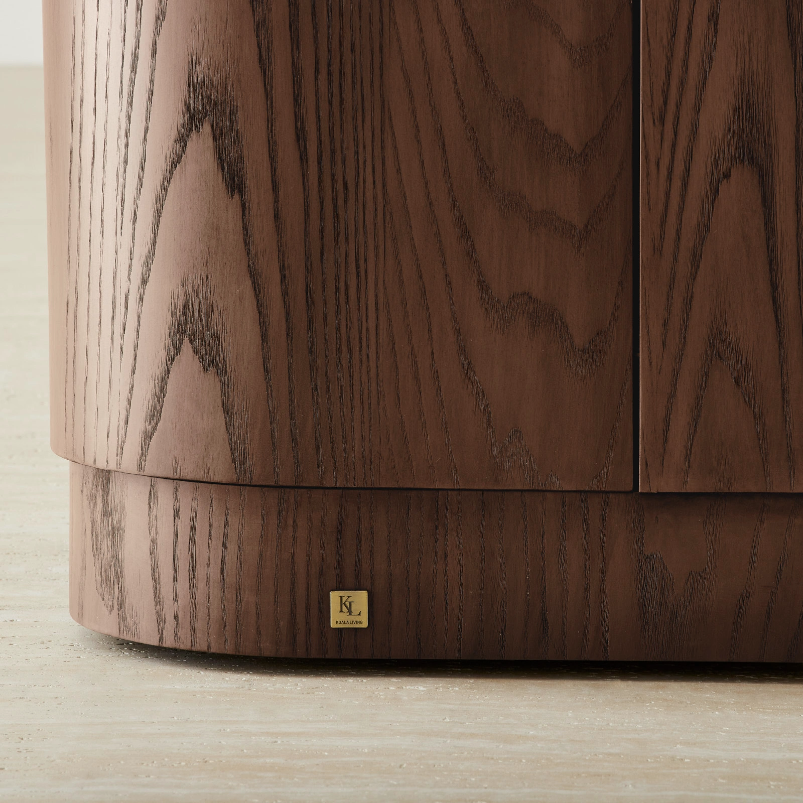 Terzetto Pandora Brown Sintered Stone TV Unit - Dark Brown