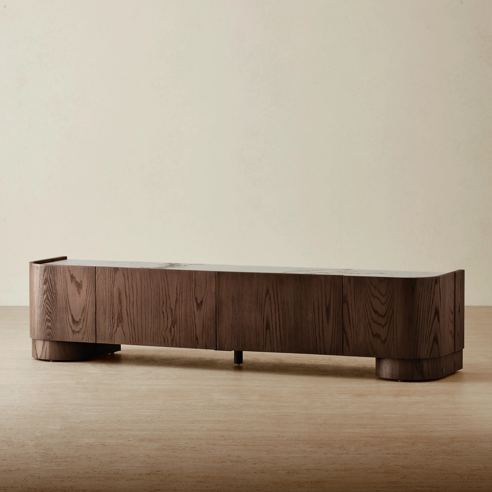 Terzetto Pandora Brown Sintered Stone TV Unit - Dark Brown