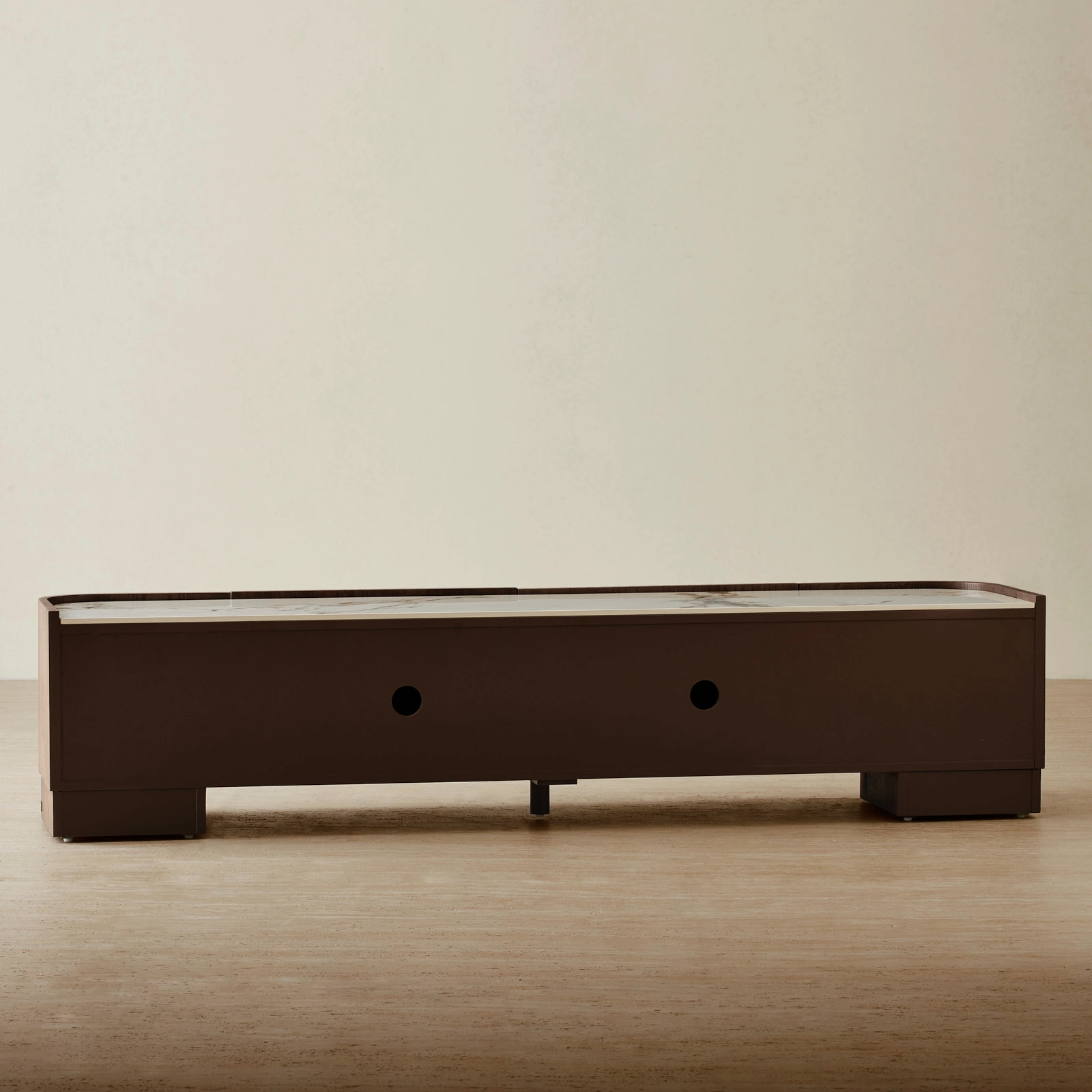 Terzetto Pandora Brown Sintered Stone TV Unit - Dark Brown