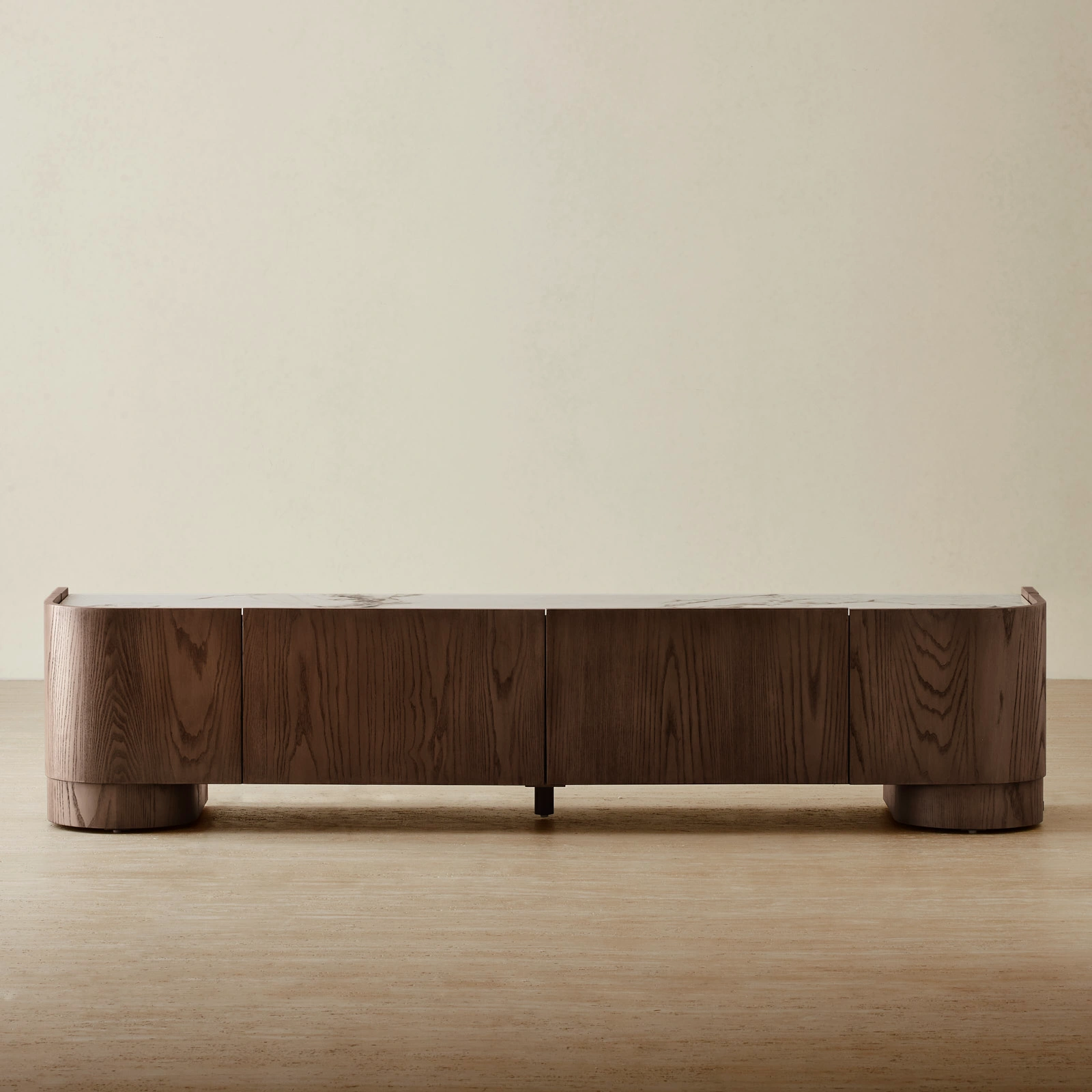 Terzetto Pandora Brown Sintered Stone TV Unit - Dark Brown