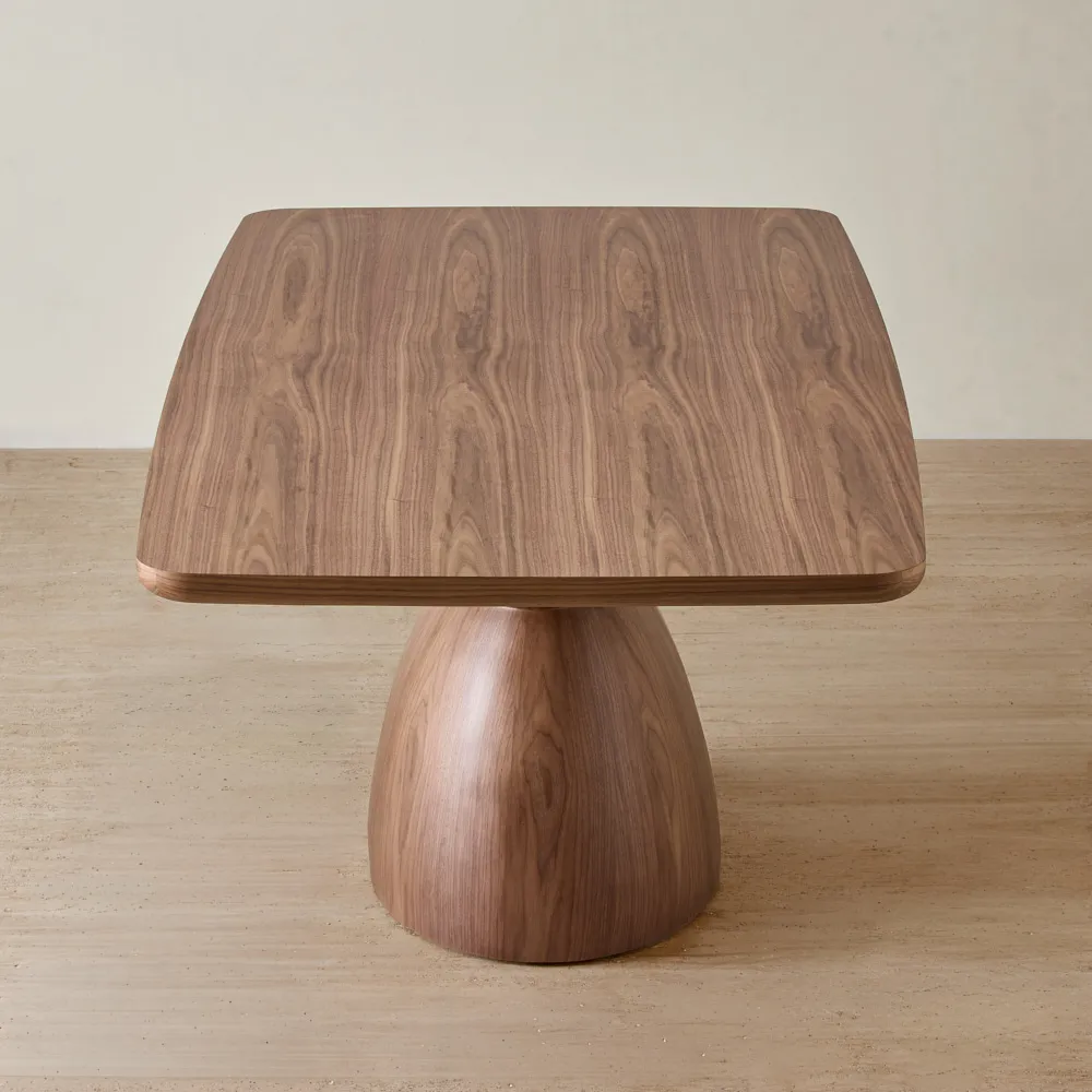 Xavier Walnut Brown Wooden Rectangular Dining Table - 200x100cm