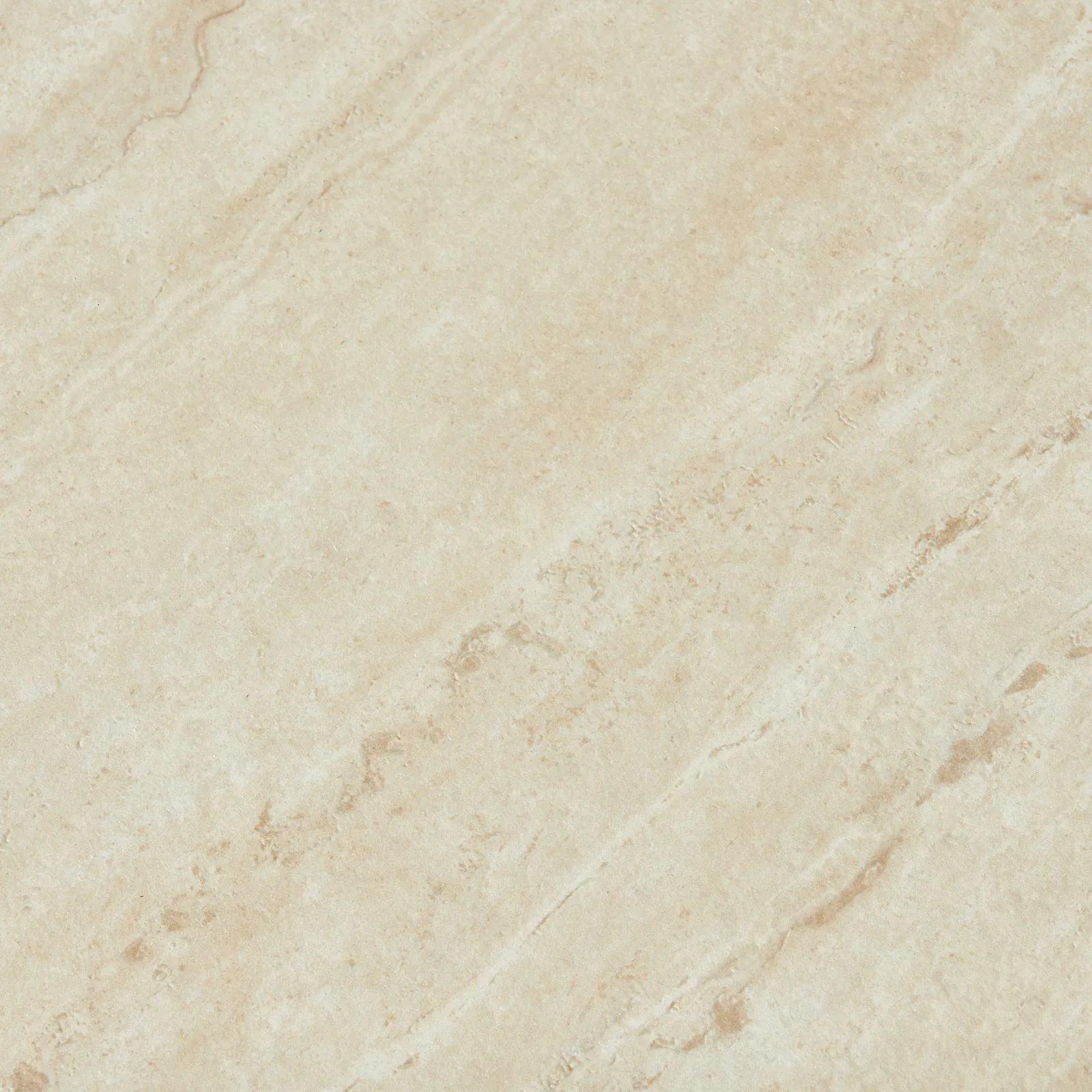 San Pierre Ebony Brown Ash Round Dining Table - Single Leg - Cream Travertine Finish Sintered Stone Top 150cm