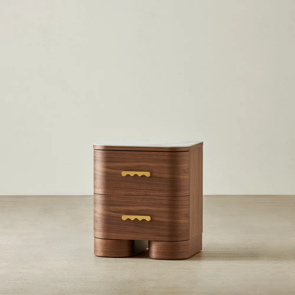 Terzetto Kids Mocha Walnut Bedside Table