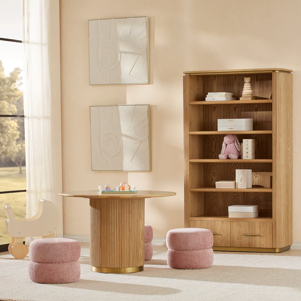 San Pierre Light Brown Ash Kids Bookshelf