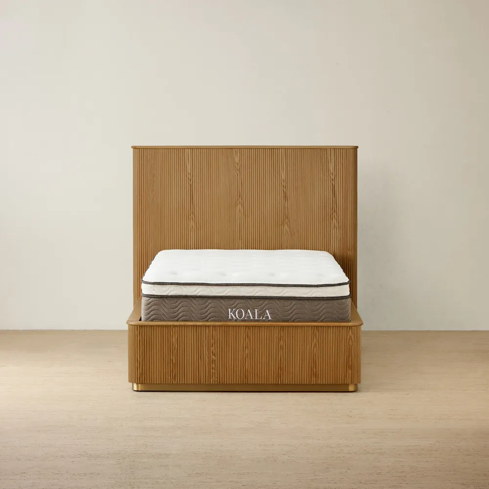 San Pierre Light Brown Ash Veneer King Single Bed
