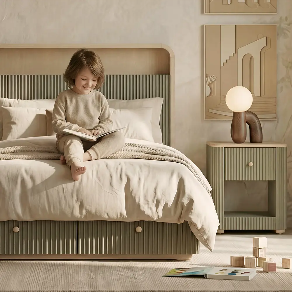 Harper Sage Green Kids Nightstand