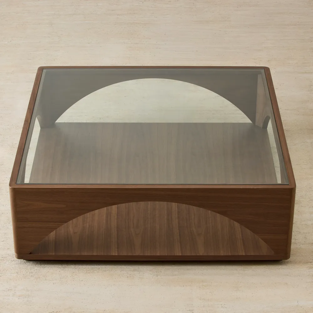 Costanza Mocha Walnut Brown Wooden Coffee Table