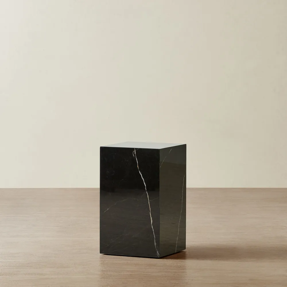 Santorini Nero Glossy Sintered Stone Short Plinth