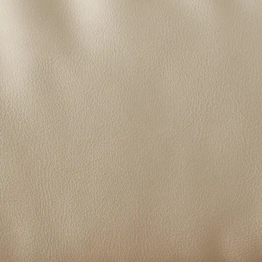 Elva Champagne Beige Semi Aniline Leather 3-Seater Sofa
