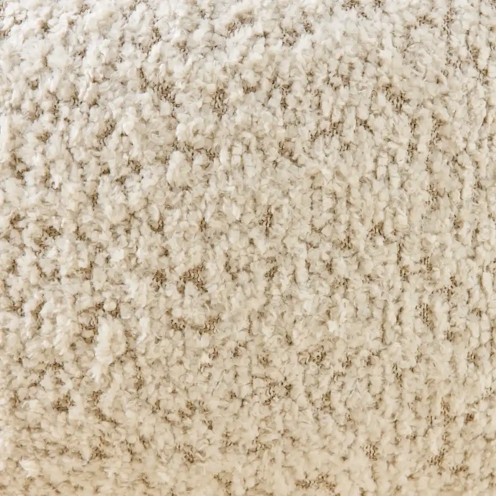 Pixie Stone Cream Kids Play Stool in Light Brown Ash Base
