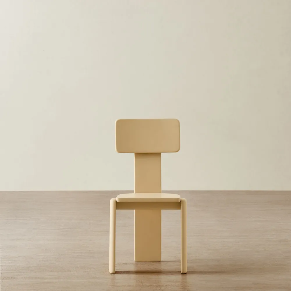 Luca Desert Brown Kids Solidwood Chair