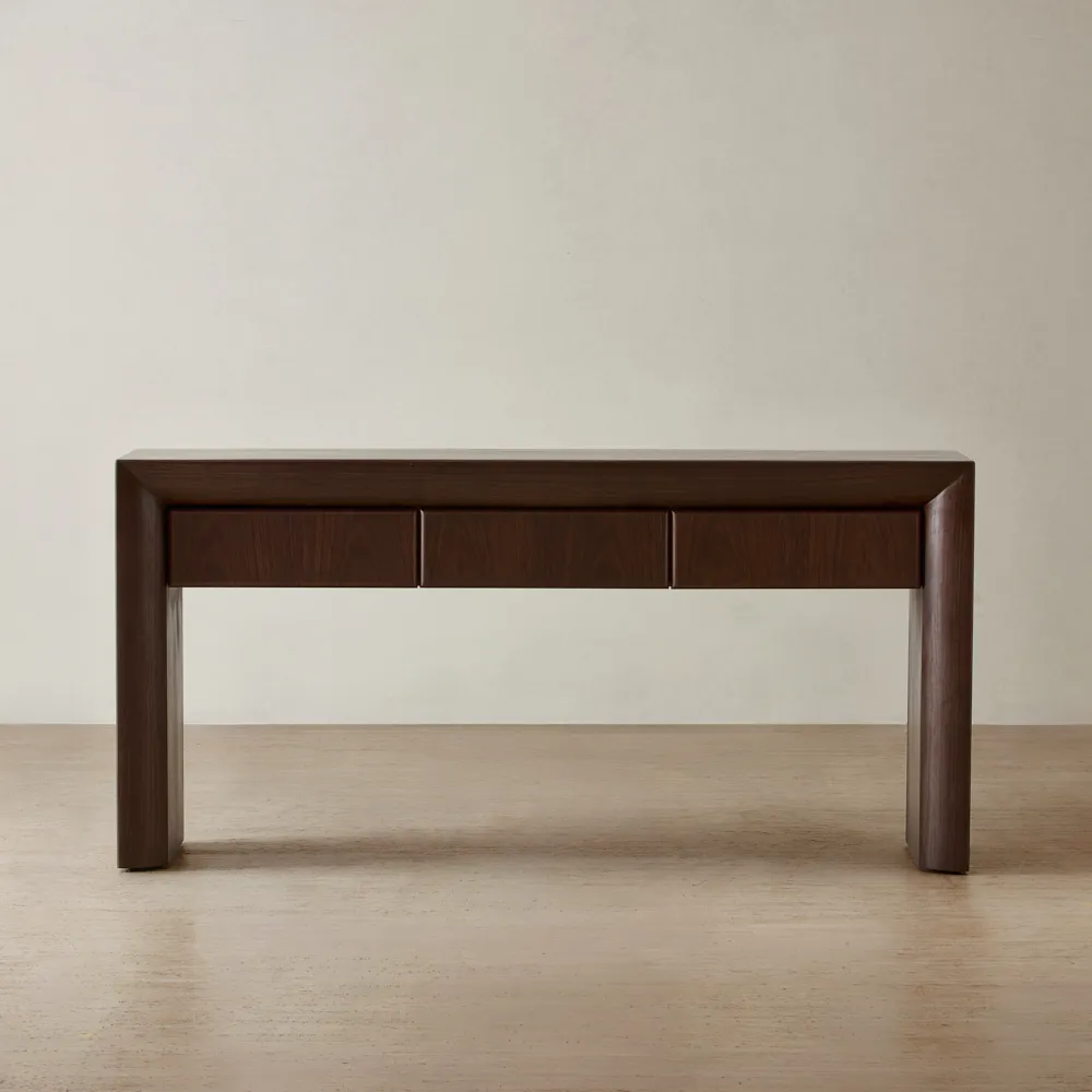 Salvador Ebony Oak Veneer Console Table