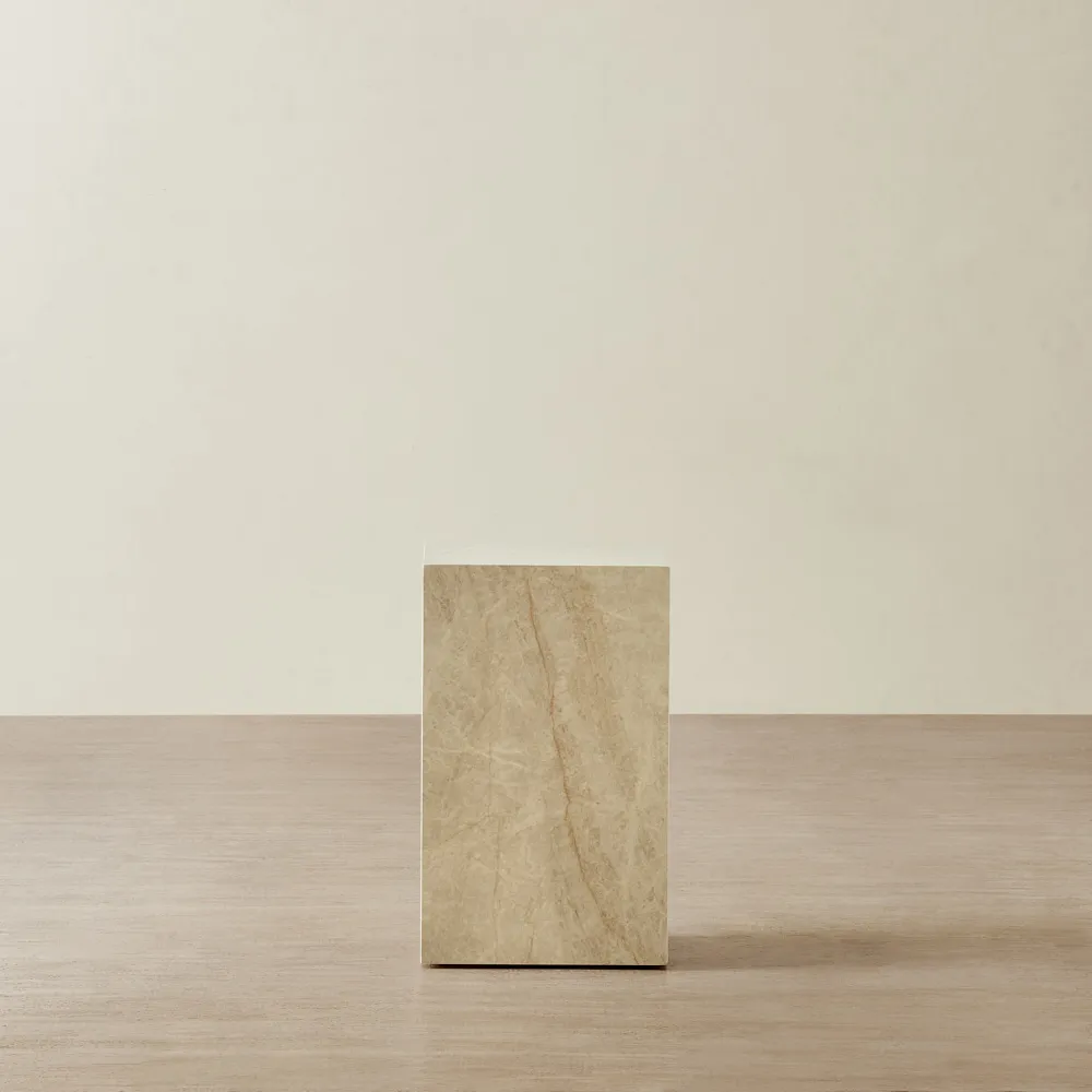 Santorini Taj Mahal Sintered Stone Short Plinth