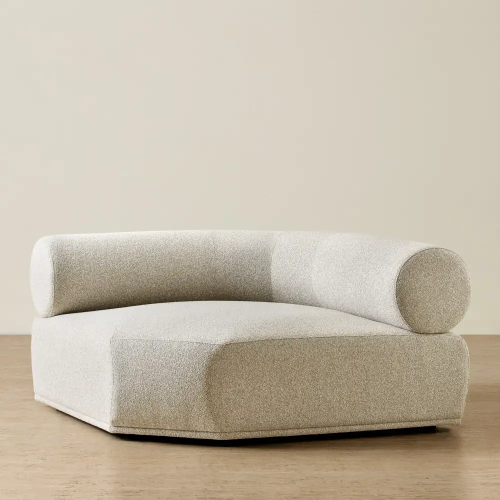 Pebbla Slate Grey Fabric Wedge Corner Module