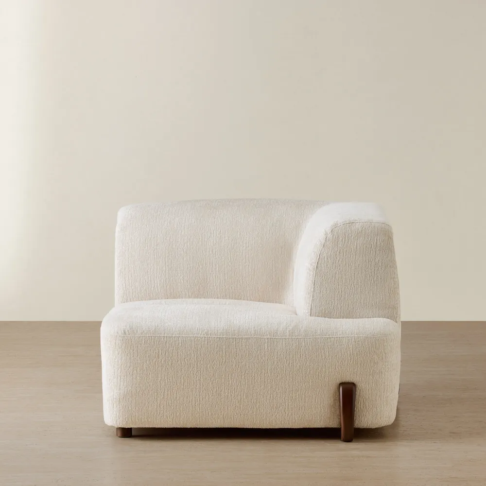 Calma Fusion Grey Fabric Modular Sofa - Right Arm