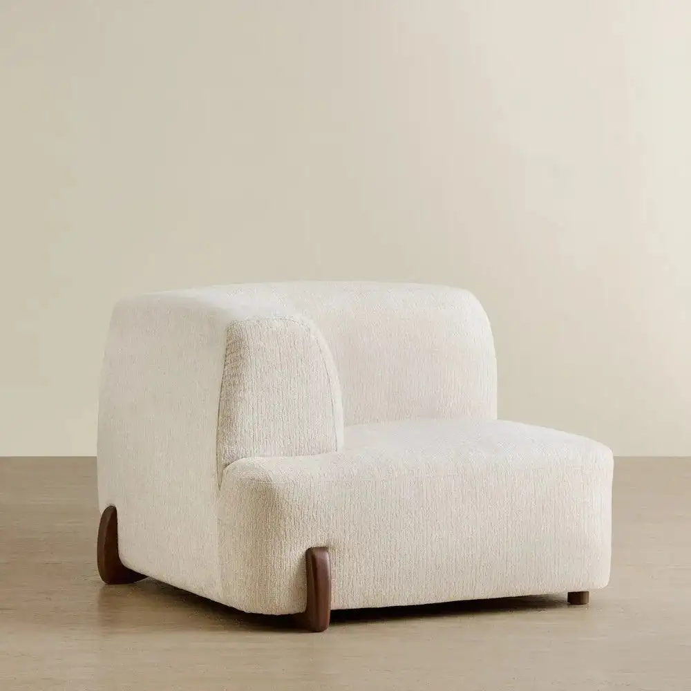 Calma Fusion Grey Fabric Modular Sofa - Left Arm