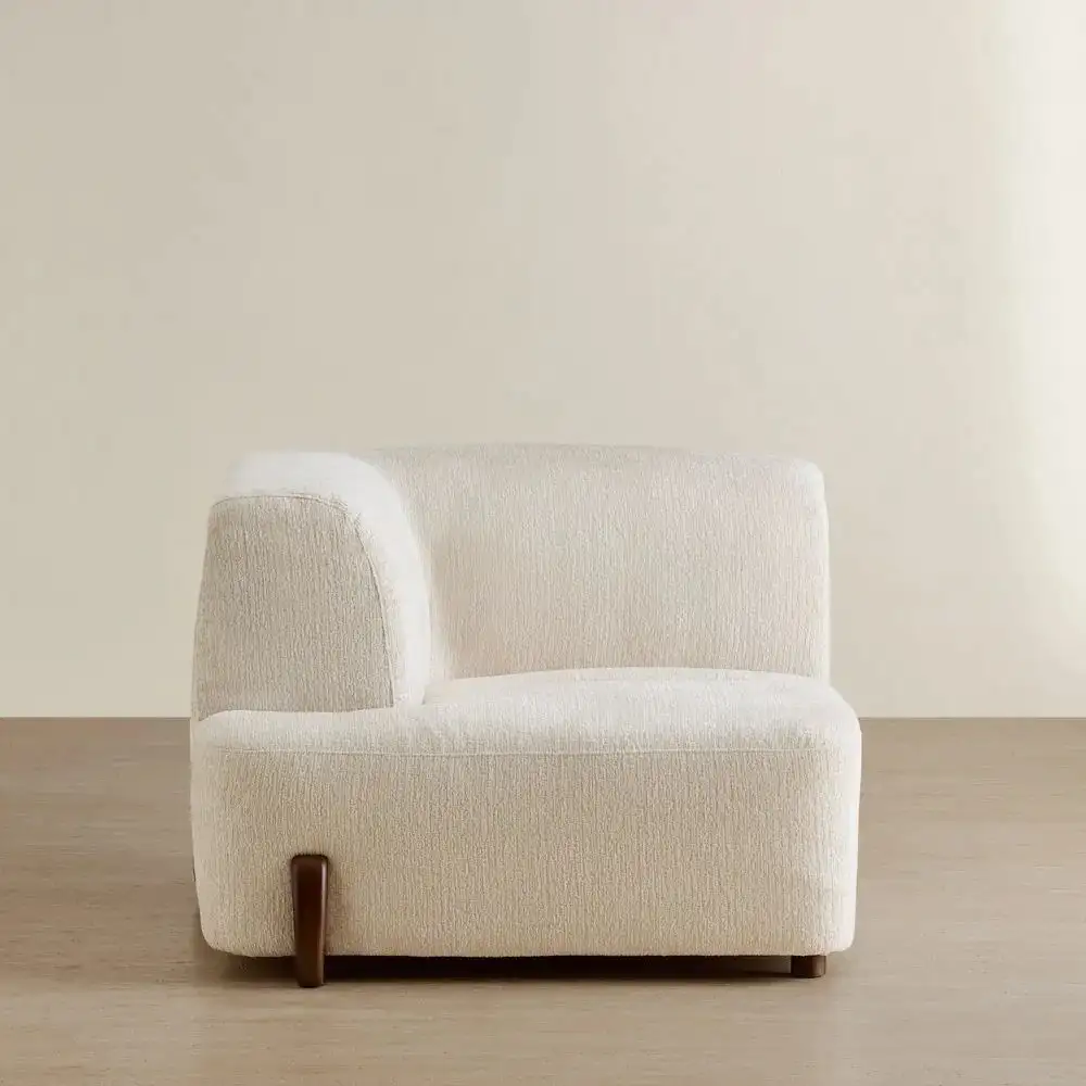 Calma Fusion Grey Fabric Modular Sofa - Left Arm