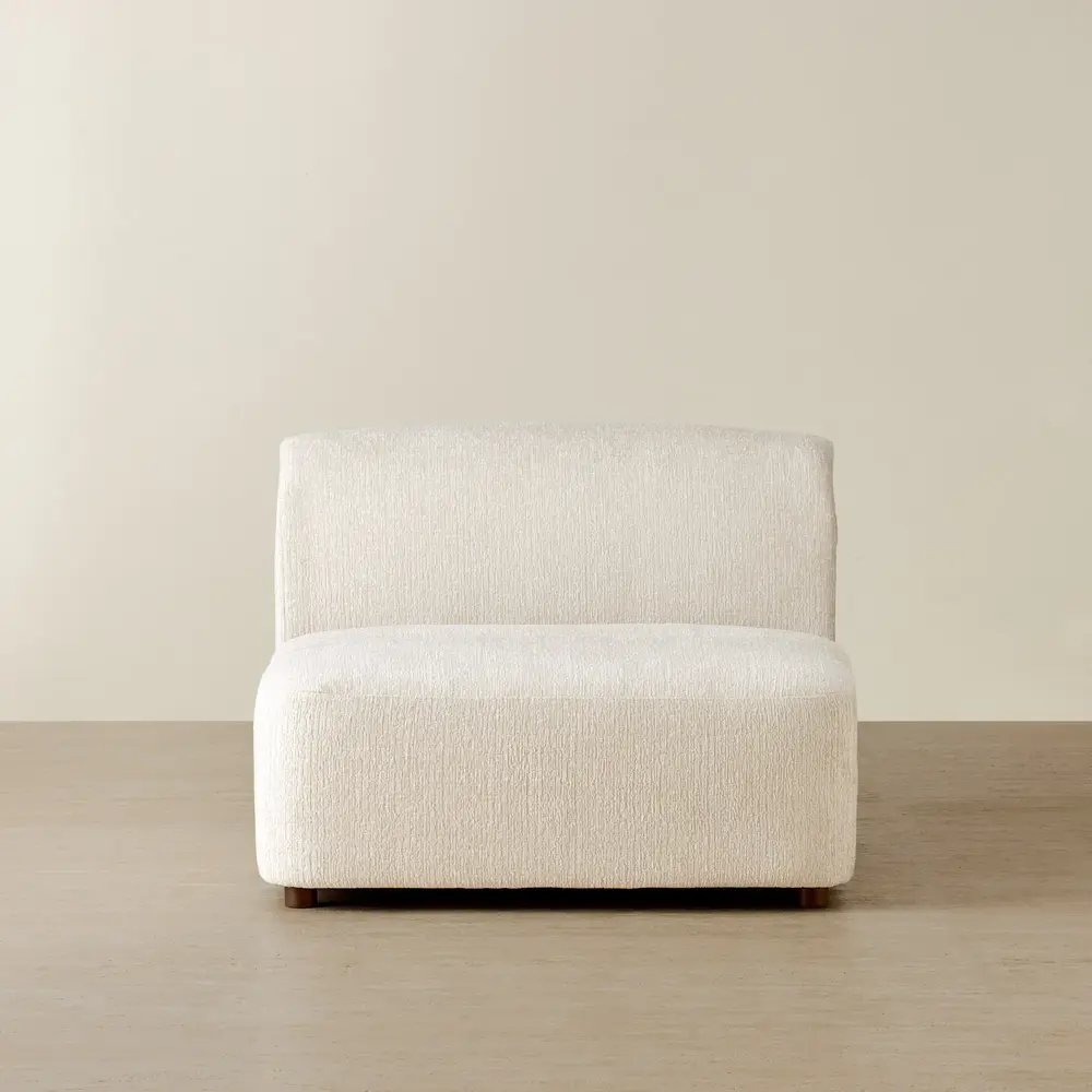 Calma Fusion Grey Fabric Modular Sofa - Armless