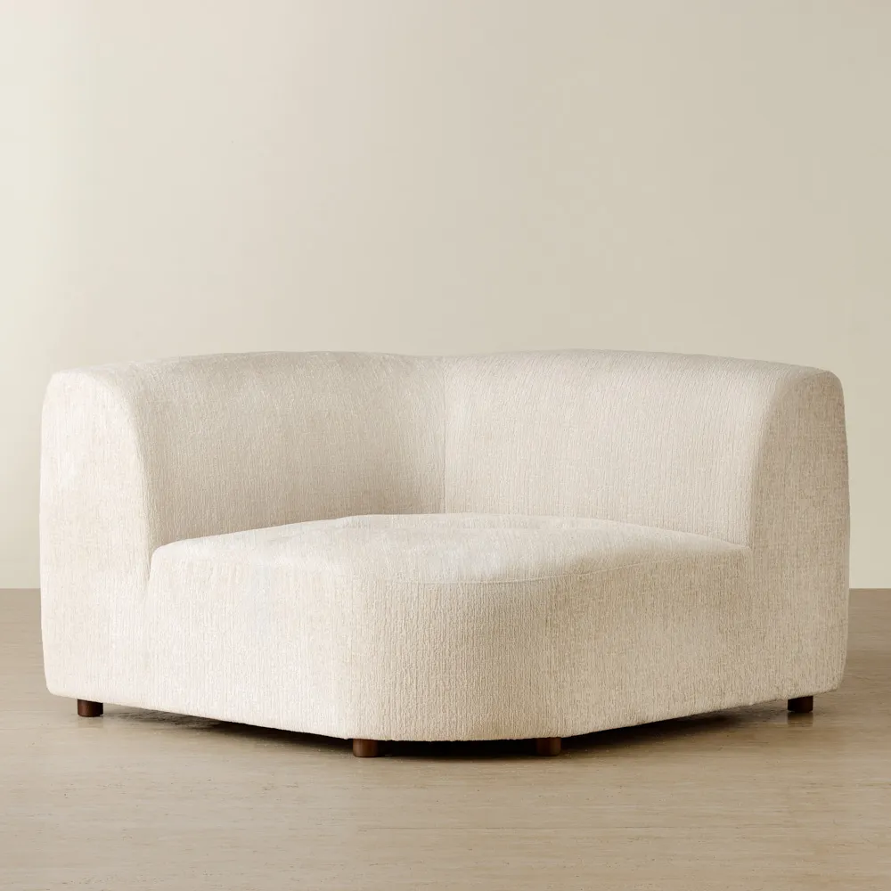 Calma Fusion Grey Fabric Modular Sofa - Corner