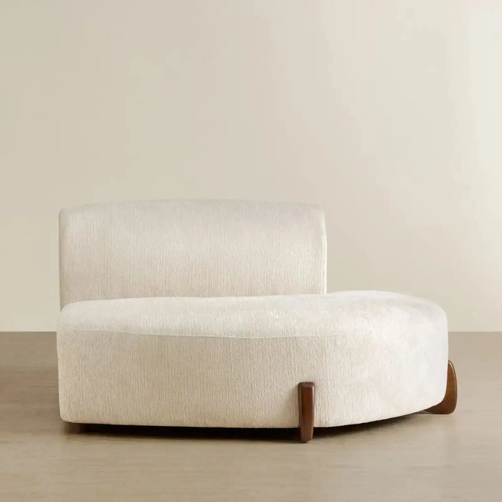 Calma Fusion Grey Fabric Modular Sofa - Right Chaise