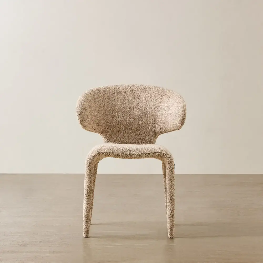Debra Antelope Woven Fabric Dining Chair