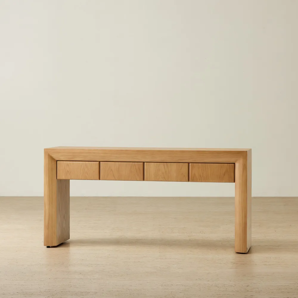Salvador Light Oak Veneer Console Table