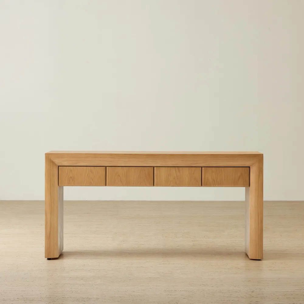 Salvador Light Oak Veneer Console Table