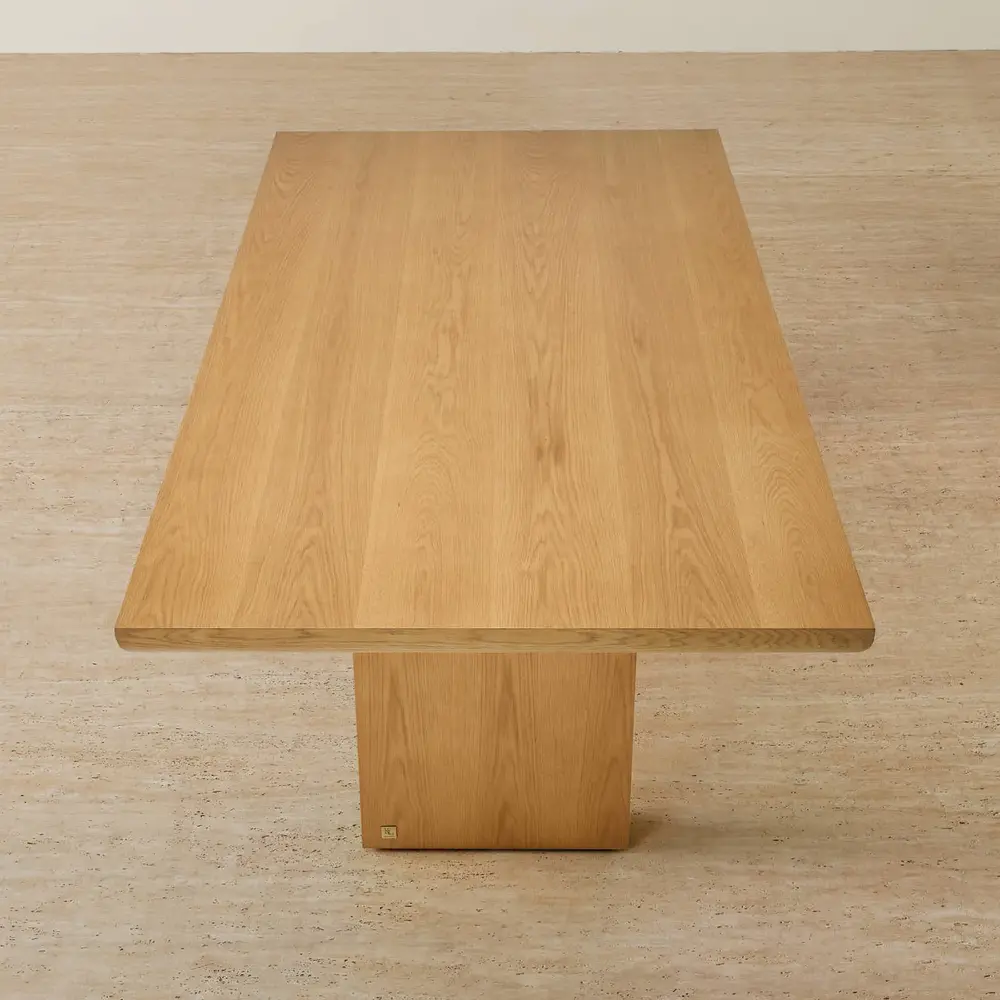 Salvador Light Oak Veneer Dining Table 240x120cm