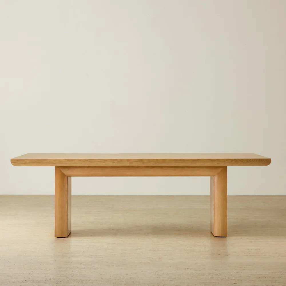 Salvador Light Oak Veneer Dining Table 240x120cm
