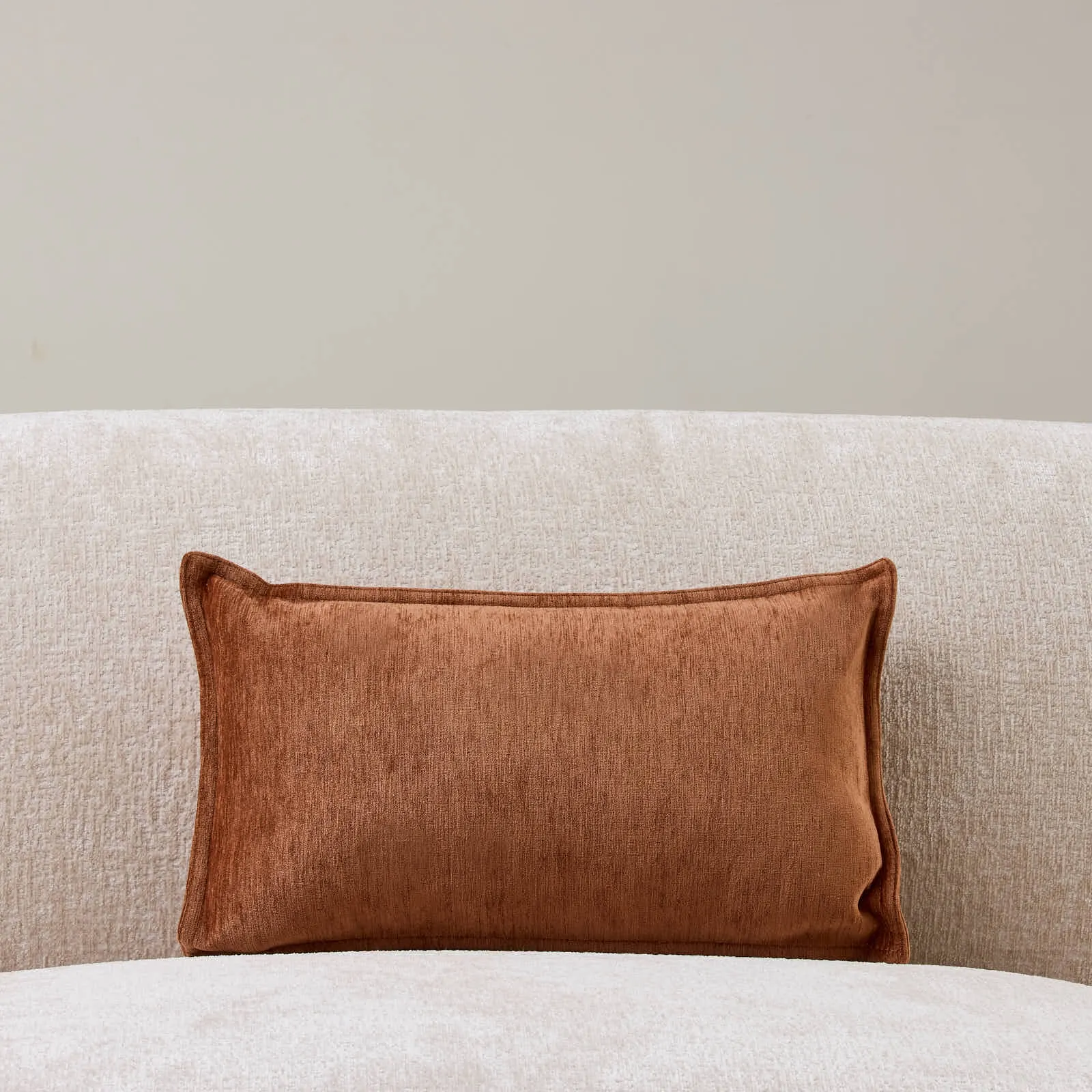 Rust Chenille Fabric Cushion 30x50 | Koala Living