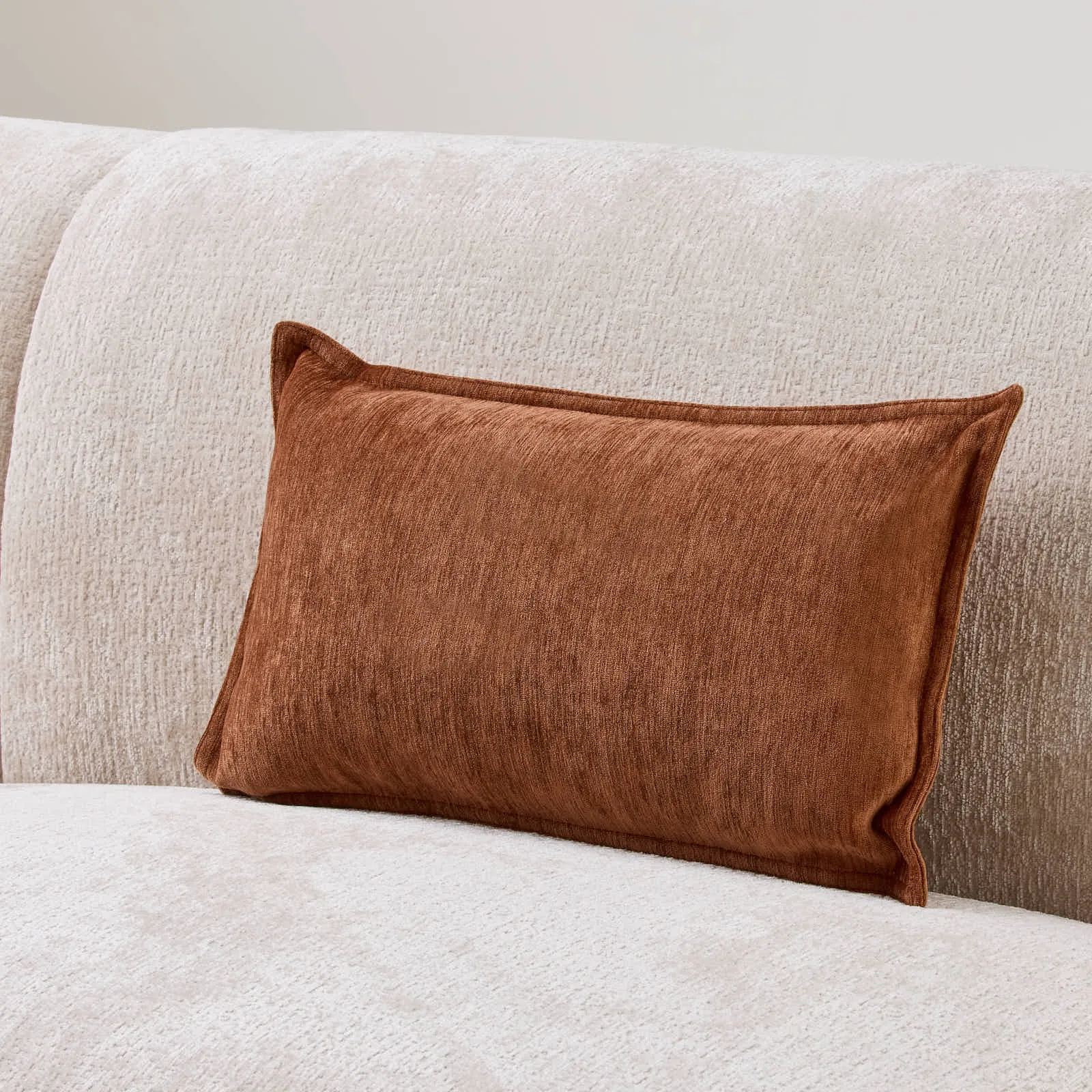 Rust Chenille Fabric Cushion 30x50 | Koala Living