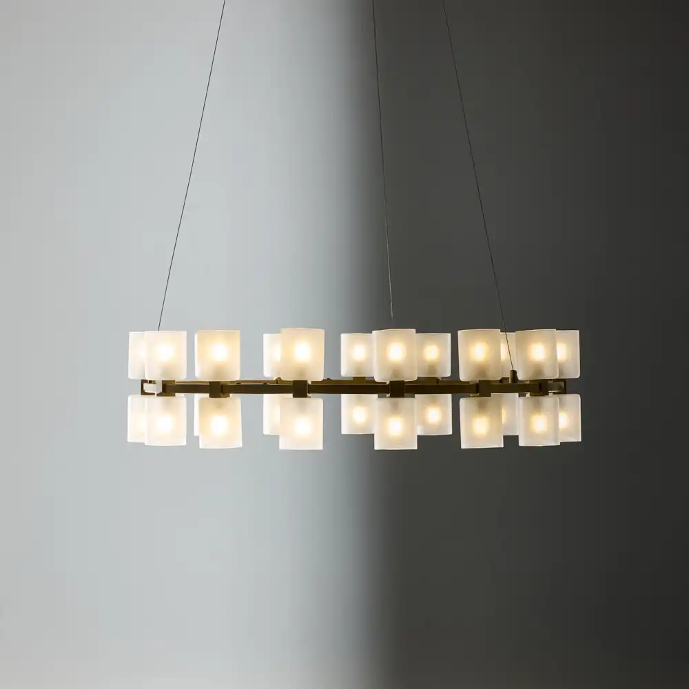 Wilma Glass Chandelier 78cm