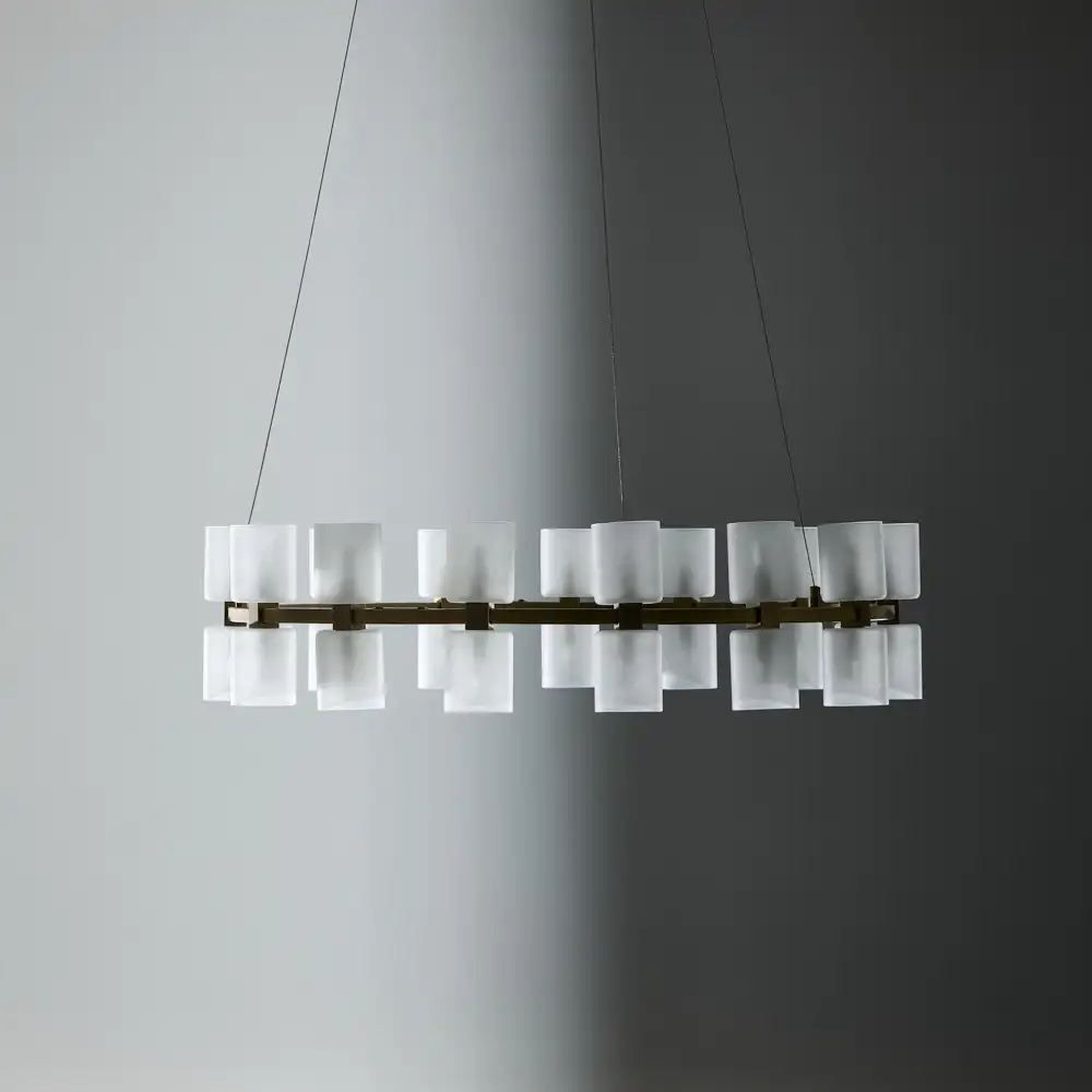 Wilma Glass Chandelier 78cm