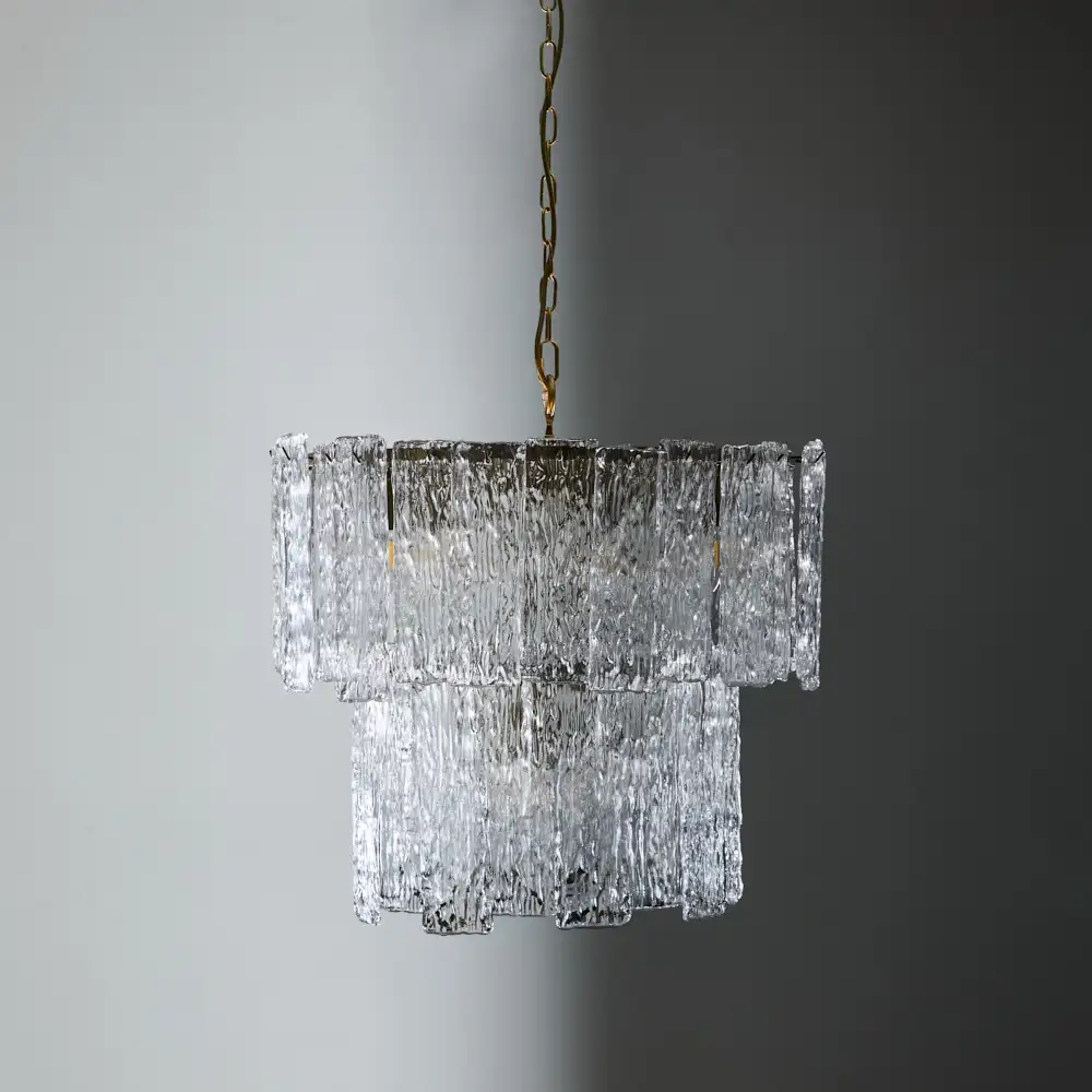 Merlin Glass Chandelier 2 Tier