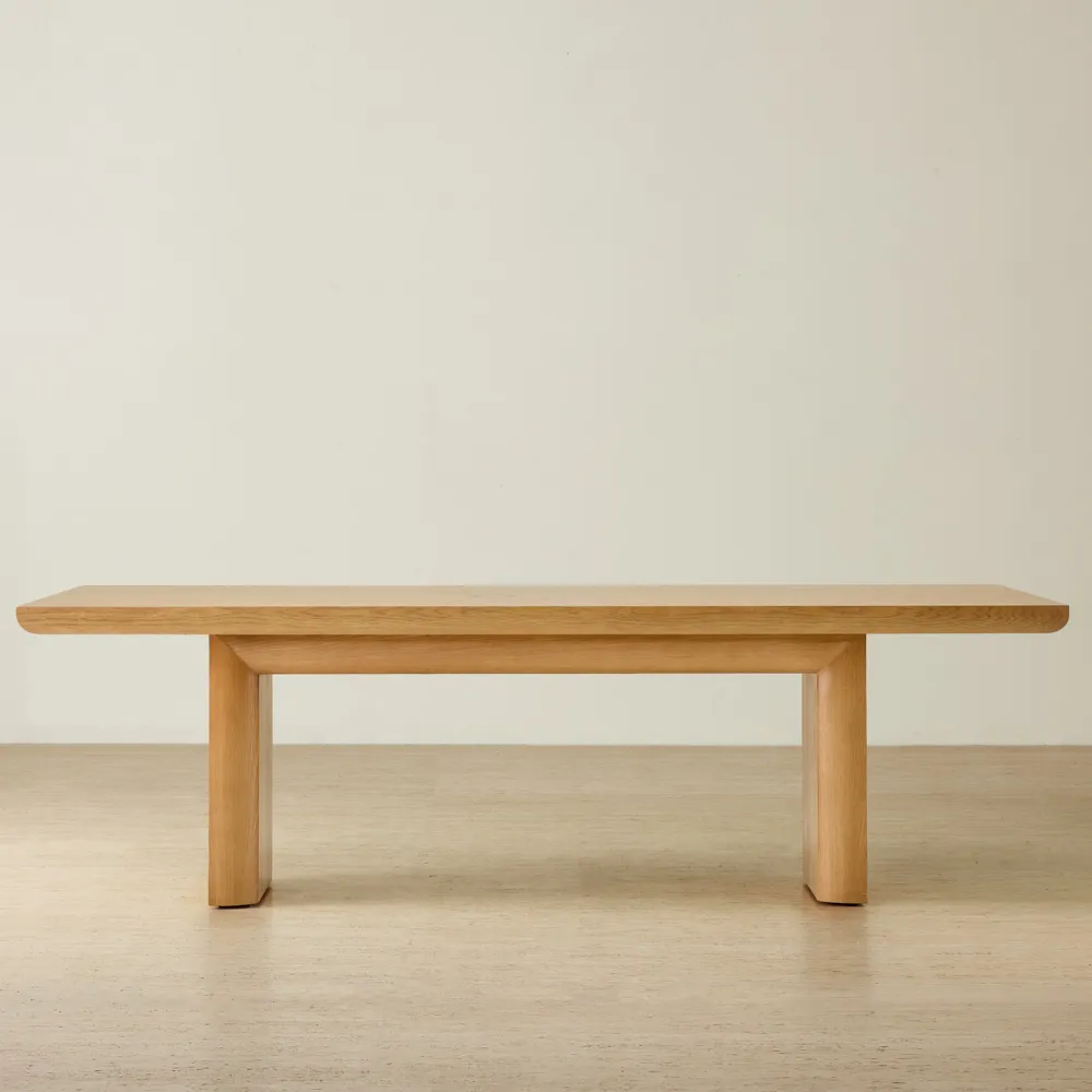 Salvador Light Oak Veneer Dining Table 270x120cm