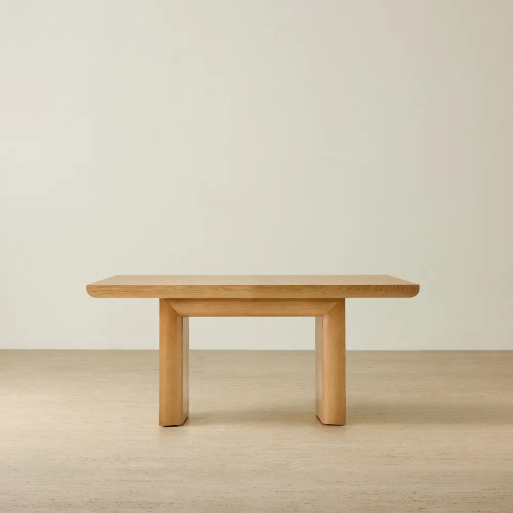 Salvador Light Oak Veneer Dining Table 180x100cm