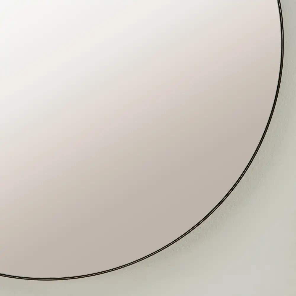 Kade Brushed Bronze Round Aluminium Mirror 118cm