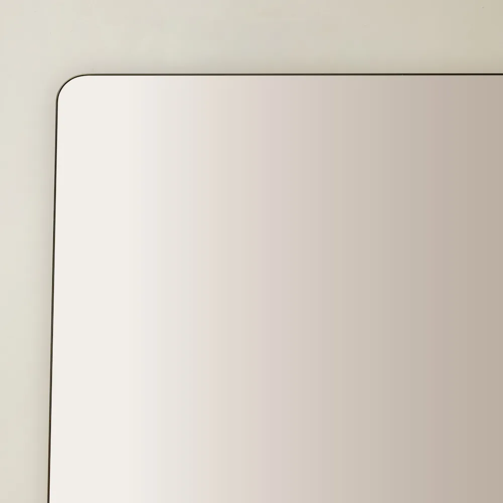 Kade Brushed Bronze Rectangle Aluminium Mirror 140x110cm