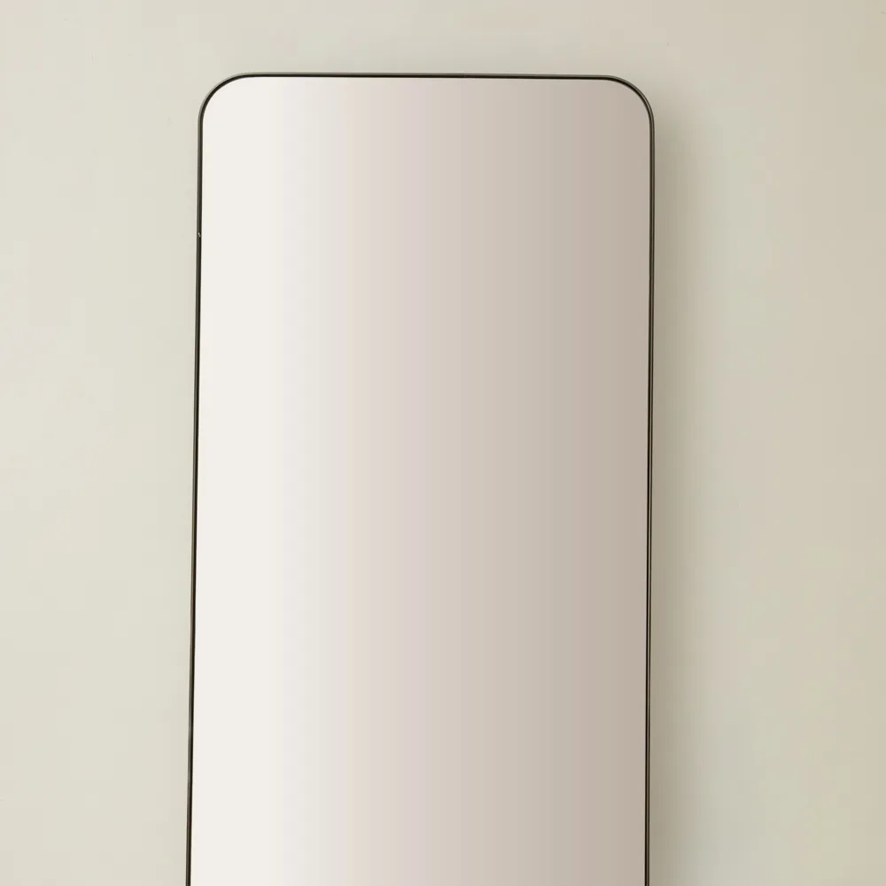 Kade Brushed Bronze Rectangle Aluminium Mirror 180x50cm