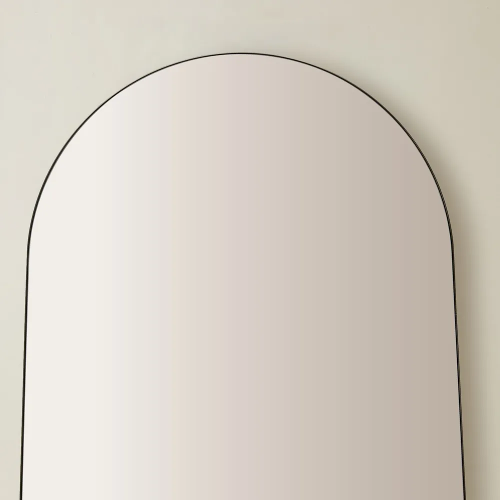 Kade Brushed Bronze Arched Aluminium Mirror 140x110cm