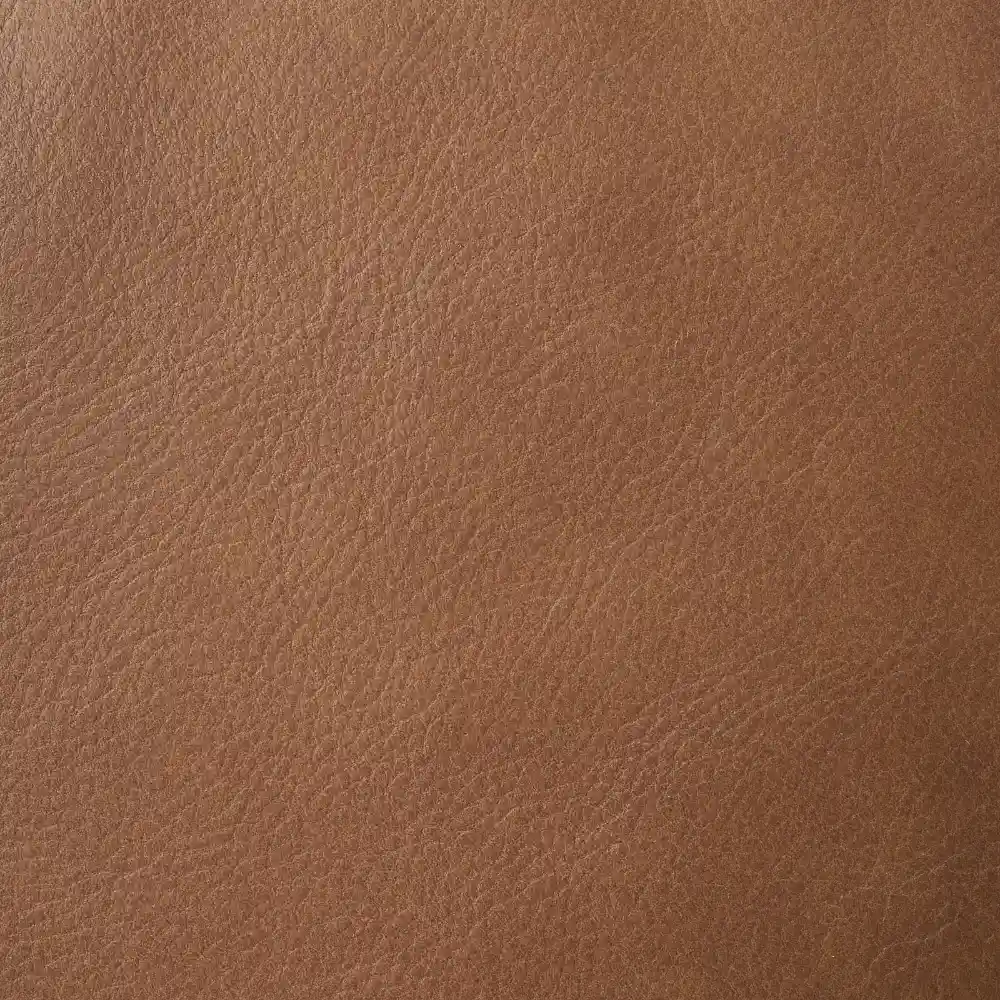 Lainey Medium Tan Modular Leather Sofa with Ottoman