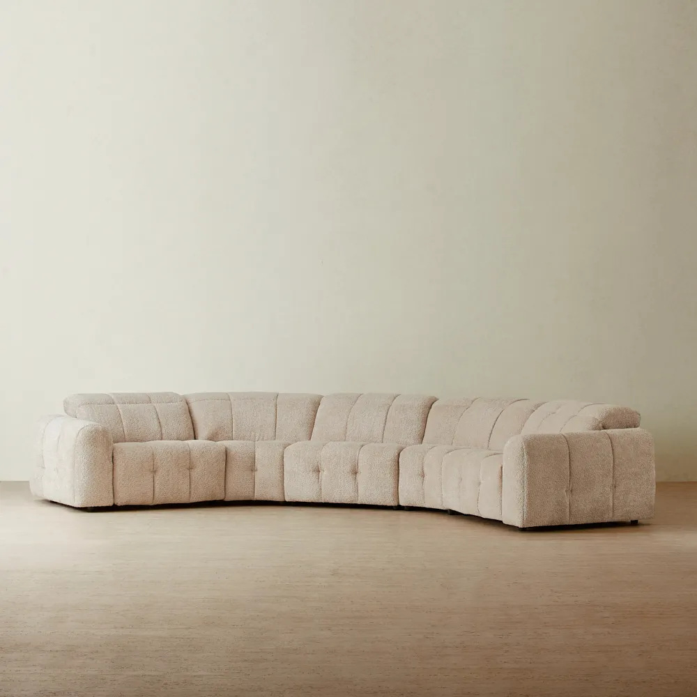 Millie 86 Inch Power Dual Recliner Sofa, Cushioned Beige Faux Leather By Casagear Home main image 0