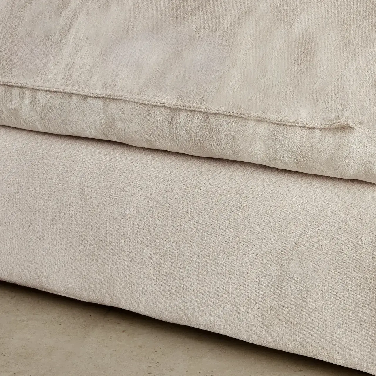 Macie Cream Oatmeal Fabric 4 Pieces Modular Sofa